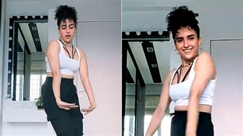 Watch Video Sanya Malhotra Dances Into The Weekend Grooves To Enjoy
