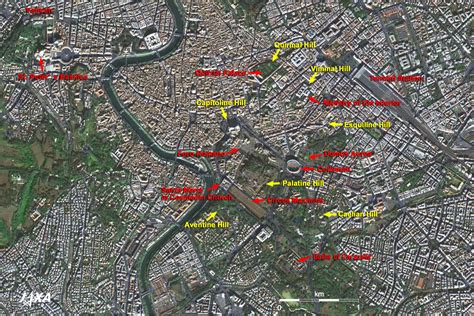 The Eternal Capital With A Long History Rome 2008 Jaxa Earth