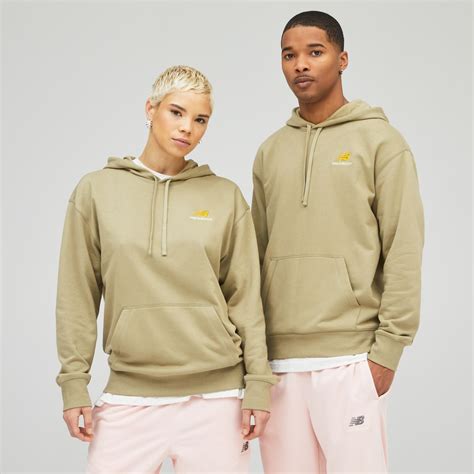 Толстовка Nb Essentials Uni Ssentials Po Hoodie цвет оливковый