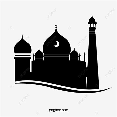 Gambar masjid kartun hitam putih. Gambar Siluet Masjid Kreatif Hitam Dan Putih Islam Islam ...