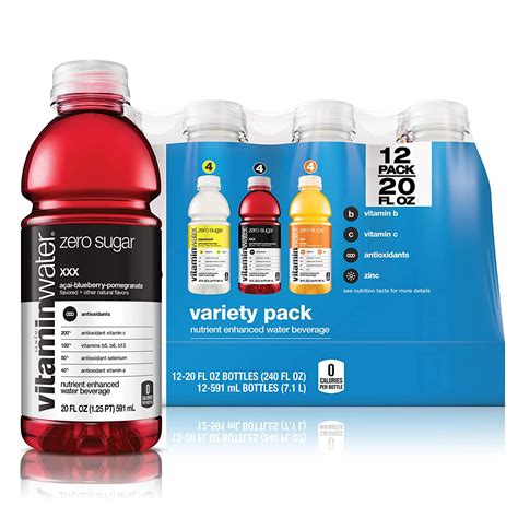 Buy Vitaminwater Zero Sugar 3 Flavor Variety Pack Nutrient Enhanced