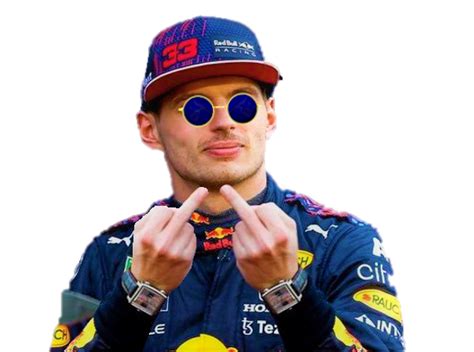 Sticker De Traderforex Sur Verstappen Max F1 Fuck Doigt Lunettes Formule1