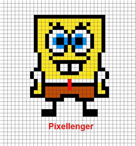 Spongebob Pixel Art Grid Mistidevonshire