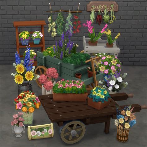 Lotsa Storage Flowers · Sims 4 Mods