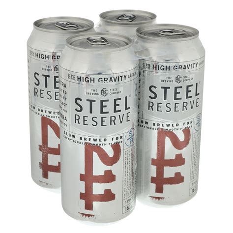 Steel Reserve 211 High Gravity Lager 16 Oz Cans Shop Beer At H E B