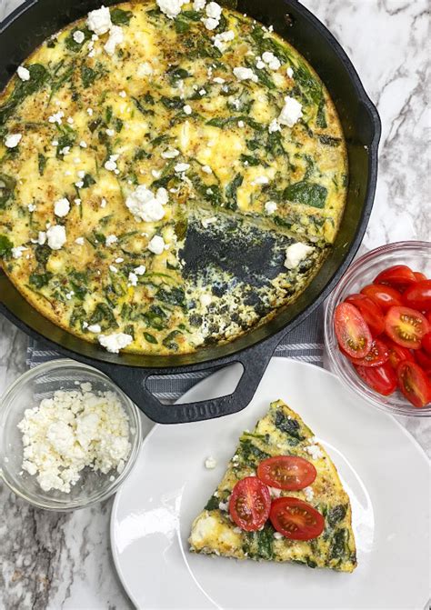 Spinach And Feta Frittata Janelle Rohner