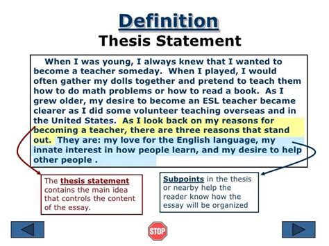 It is the most important part. How to Write an A+ Thesis Statement - Thesis Info