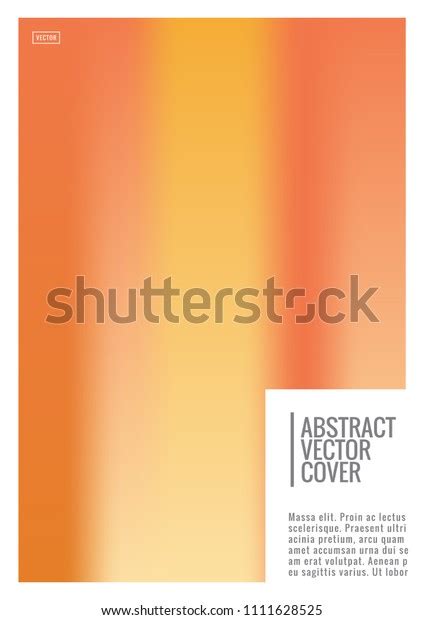 Orange Cover Template Wedding Exotic Layout Stock Vector Royalty Free