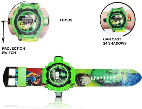 Buy Ben 10 Omniverse Kids Watch With Inbuilt 24 Projector Image Of Ben