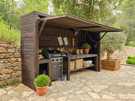This outdoor kitchen and barbecue area was designed around the natural landscape that surrounds this palm springs home. 30+ Amazing Backyard Kitchen Ideas — Smart Designs in 2020 ...
