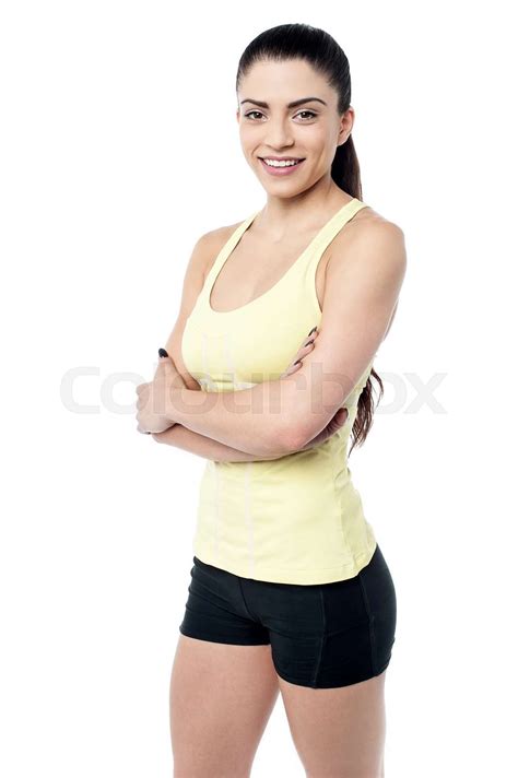 Perfect Body Woman Posing Stock Image Colourbox