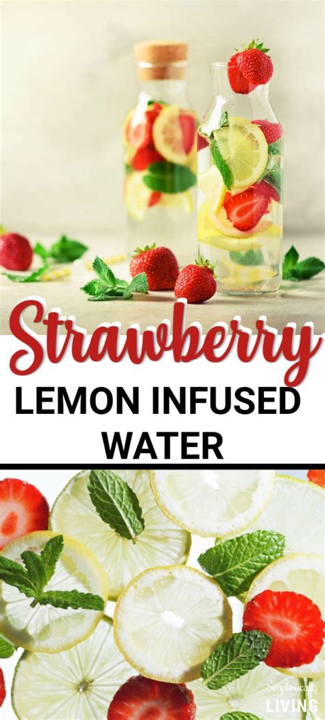 Strawberry Lemon Infused Water Recipe A Delicious Fruit Infused Water