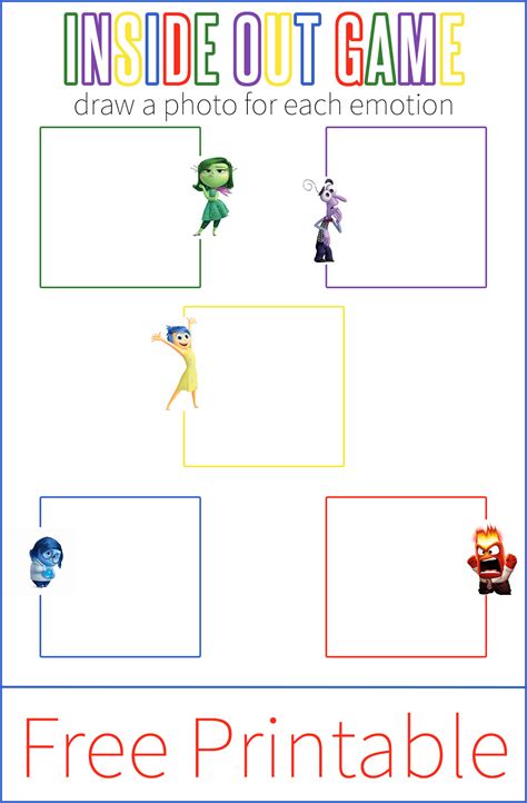 Printable Inside Out Emotions