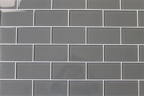 Pebble Gray 3x6 Glass Subway Tiles Rocky Point Tile Glass And