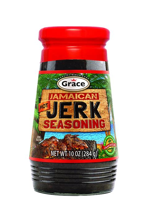 Grace Jerk Seasoning Hot 1 Bottle 10 Oz Spicy Authentic Jamaican