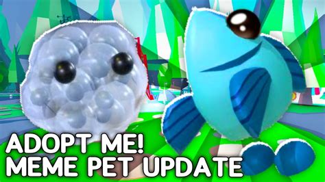 All New Adopt Me Meme Pets Update Release Date Youtube