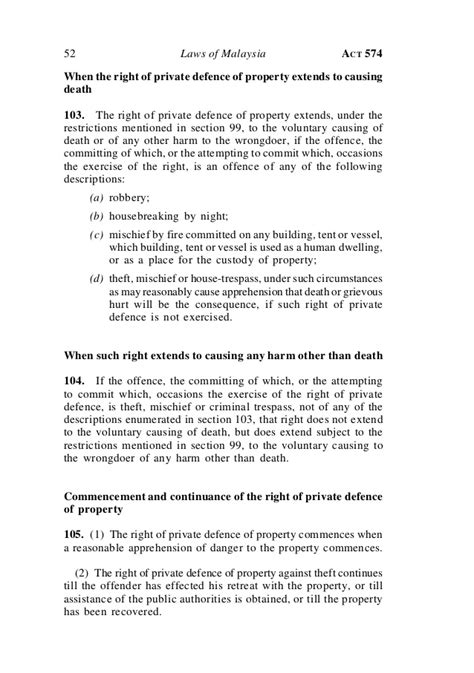 Featured on the world wide web by the law firm of chan robles & associates this web page contains the full text of. Malaysian Penal Code - Act 574