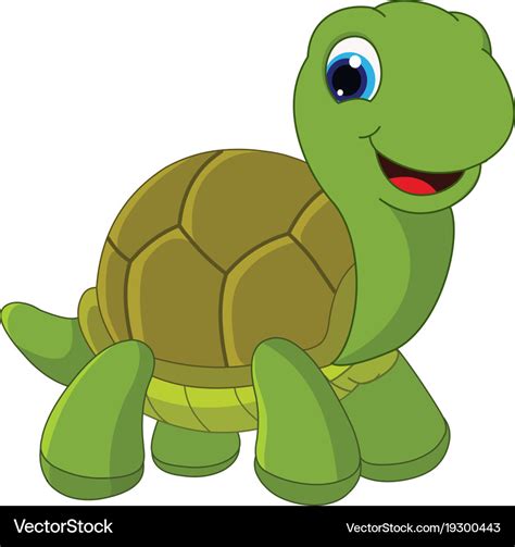 Cartoon Turtle Royalty Free Vector Image Vectorstock