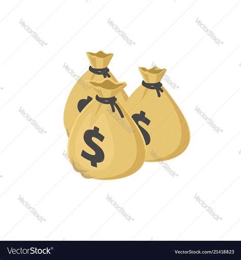 Check spelling or type a new query. Three money bags cartoon 3d Royalty Free Vector Image