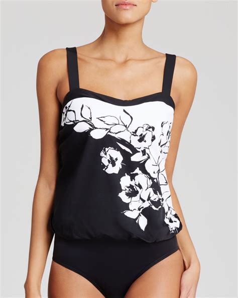Miraclesuit Breezy Tankini Top In Black Lyst