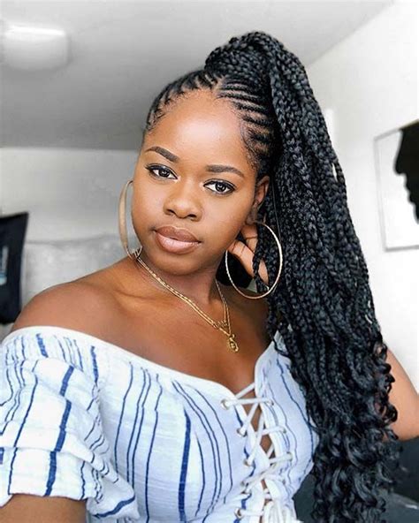 11 Best African Ponytail Braids For Black Women 2023 ~ All Things Savvy