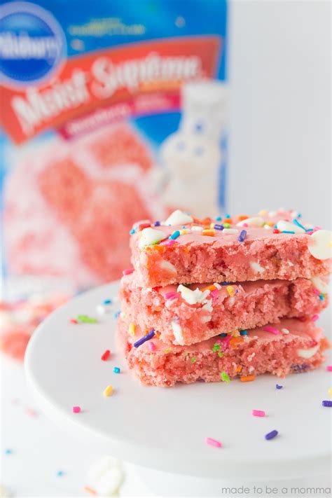 If you love these cake mix cookies as much as i do, please write a five star review, and be sure to help me share on facebook and pinterest! Strawberry Cake Mix Brownies - Made To Be A Momma