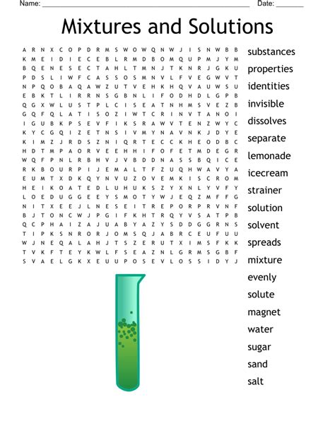 Worksheet Mixtures And Solutions Answer Key