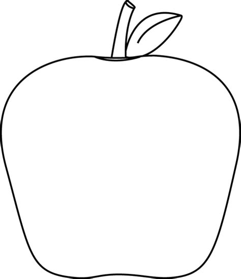 Apple Black And White Black And White Apple Clip Art Image Wikiclipart