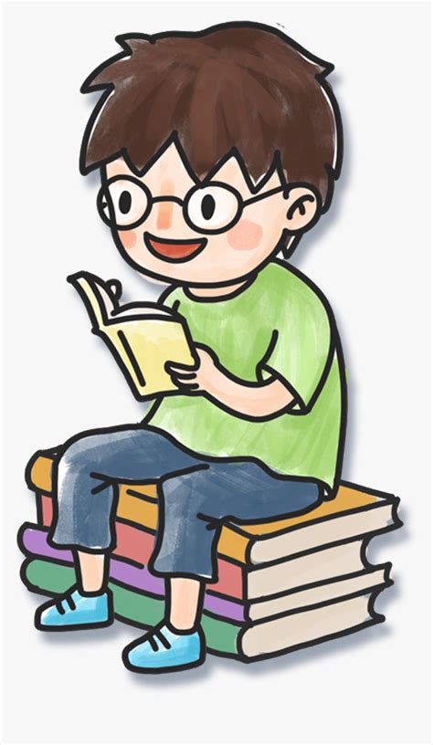 Boy Reading Book Clipart Pin On Free Clipart Download Png With