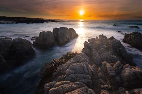Premium Photo Monterey Coast At Sunset California