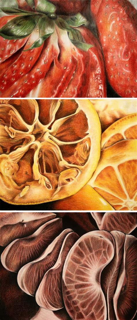 Realistic Drawings Of Food Hyper Realistic Food Paintings Spicytec