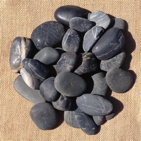Black Polished Pebbles 20mm 40mm In Perth Wa Bali Gardens And Stone
