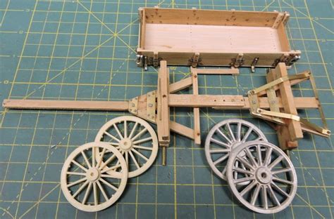 Model Is Built With Commercial Available Wheels Wood Wagon Wooden