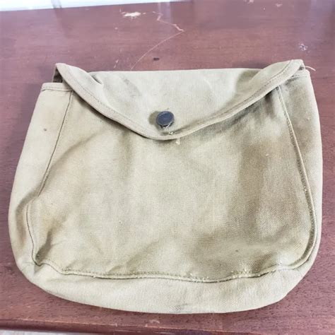 Wwi Aef Us Army M1910 Haversack Canvas Meat Can Or Mess Kit Pouch