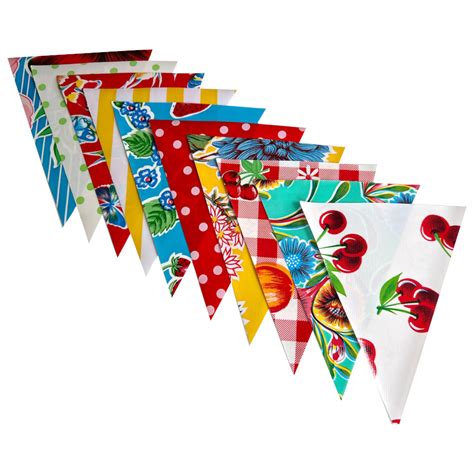 Pack Of 20 Triangles For Bunting Multi Coloured Me Too Please