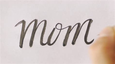 Calligraphy Mom Word Maquinadeha Blarpavadas