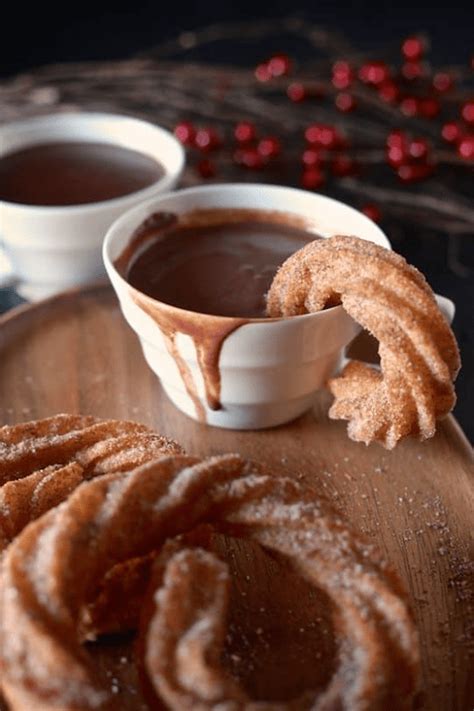 Spanish Hot Chocolate With Coconut Churros Grandmas Simple Recipes