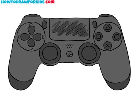 How To Draw A Ps4 Controller Easy Drawing Tutorial For Kids