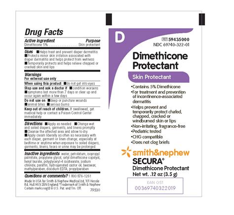 Secura Dimethicone Protectant Cream Smith And Nephew Medical Ltd