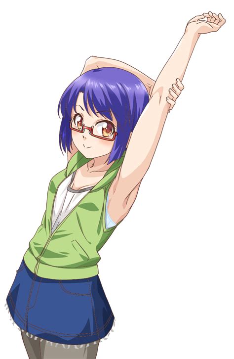 Safebooru 1girl Arm Up Armpits Arms Up Bangs Bare Arms Bare Shoulders