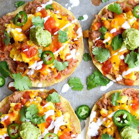 Breakfast Tostadas By Krazykitchenmom Quick And Easy Recipe The Feedfeed