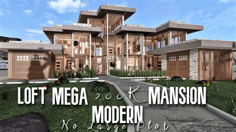 Bloxburg Mansion Modern House No Large Plot