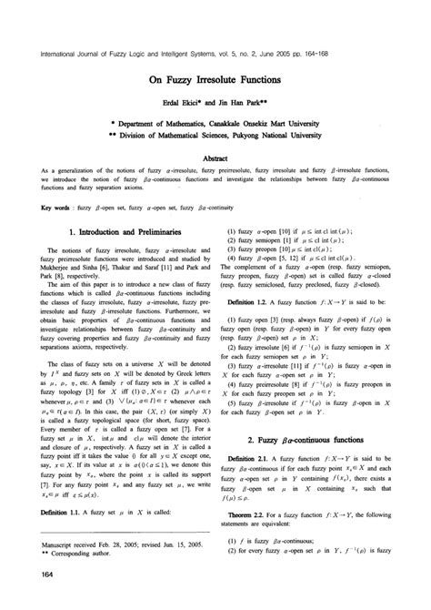 PDF On Fuzzy Irresolute Functions