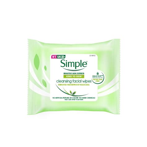 simple kind to skin cleansing facial wipes 25s face watsons singapore