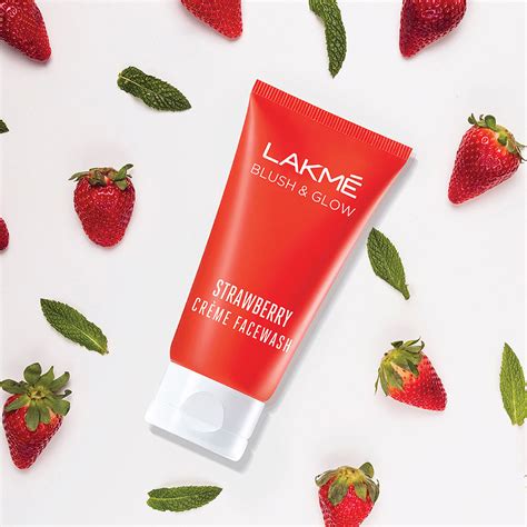 Lakme Blush And Glow Strawberry Creme Face Wash Buy Lakme Blush And Glow