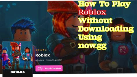 How To Play Roblox Without Downloading Using Nowgg Youtube