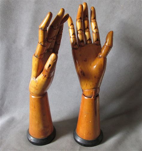 Pair Old Articulated Artist Hand Models Made In Belgium Sold On Ruby Lane