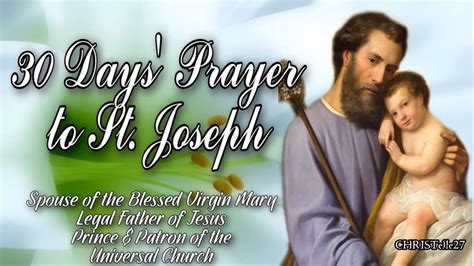 30 Days Prayer To St Joseph For Any Special Intention Prince