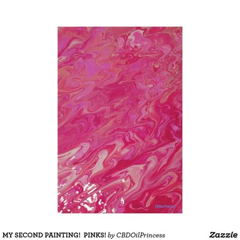 My Second Painting Pinks Canvas Print In 2020 Canvas