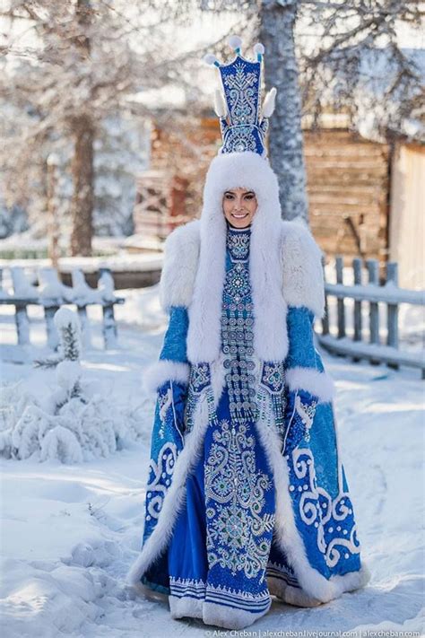 Хаарчаана якутская Снегурочка Russian Fashion Traditional Outfits